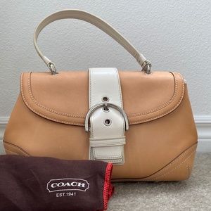 Genuine Vintage Coach Vachetta Leather Top Handle Handbag